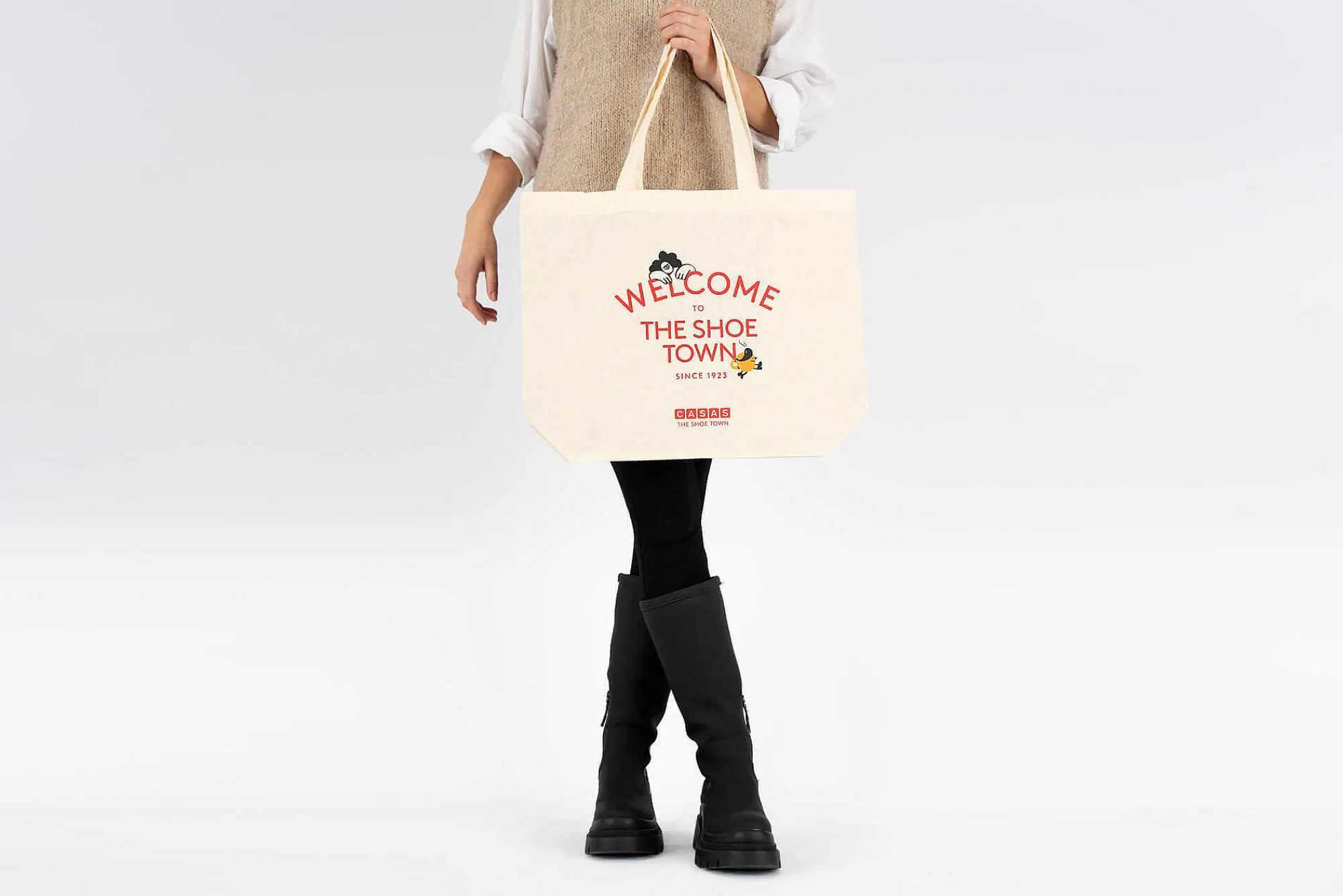 Bolsa de Tela Bolsos^Bolso Tote Bag The Shoe Town