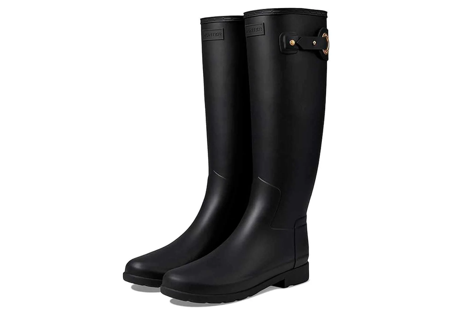Hunter Botas De Agua^Botas De Agua Refined Tall Gears On Eyelet Buckle Black